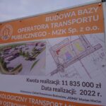 14.01.2021 Ostrowiec Świętokrzyski. Budowa nowej bazy Miejskiego Zakładu Komunikacji przy ul. Samsonowicza / Emilia Sitarska / Radio Kielce