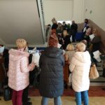 11.01.2021 Ostrowiec Świętokrzyski. Punkt wymazowy dla nauczycieli i obsługi w PSP nr 14 / Emilia Sitarska / Radio Kielce