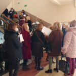 11.01.2021 Ostrowiec Świętokrzyski. Punkt wymazowy dla nauczycieli i obsługi w PSP nr 14 / Emilia Sitarska / Radio Kielce