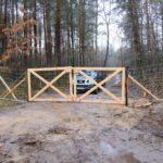 06.01.2021. Płot na terenie Nadleśnictwa Ostrowiec Świętokrzyski / Tadeusz Kita