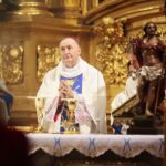 07.05.2020. Kielce. Uroczysta msza święta z okazji jubileuszu kieleckiej katedry. Na zdjęciu: Andrzej Jeż, biskup tarnowski / Wiktor Taszłow / Radio Kielce