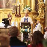 07.05.2020. Kielce. Uroczysta msza święta z okazji jubileuszu kieleckiej katedry. Na zdjęciu: biskup Jan Piotrowski, ordynariusz diecezji kieleckiej / Wiktor Taszłow / Radio Kielce