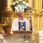 07.05.2020. Kielce. Uroczysta msza święta z okazji jubileuszu kieleckiej katedry. Na zdjęciu: Andrzej Jeż, biskup tarnowski / Wiktor Taszłow / Radio Kielce