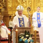 07.05.2020. Kielce. Uroczysta msza święta z okazji jubileuszu kieleckiej katedry. Na zdjęciu: Andrzej Jeż, biskup tarnowski / Wiktor Taszłow / Radio Kielce