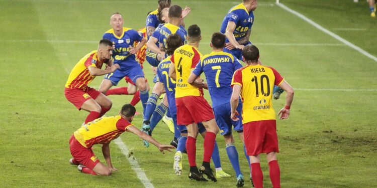 03.07.2020. Kielce. Mecz Korona Kielce - Arka Gdynia / Wiktor Taszłow / Radio Kielce