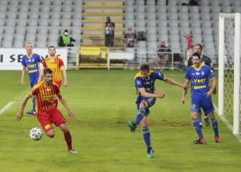 03.07.2020. Kielce. Mecz Korona Kielce - Arka Gdynia / Wiktor Taszłow / Radio Kielce