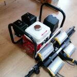 09.01.2021 Skalbmierz. Przekazanie sprzętu strażackiego dla sześciu jednostek OSP / Marta Gajda / Radio Kielce