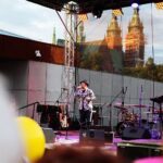 27.08.2020 Kielce. Otwarcie dworca autobusowego. Koncerty. Na zdjęciu: Krzysztof K.A.S.A. Kasowski / Wiktor Taszłow / Radio Kielce