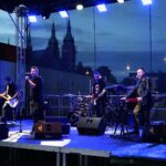 27.08.2002 Kielce. Otwarcie dworca autobusowego. Koncerty. Zespół Mafia (od lewej): Paweł Poros, Michał Ostrowski, Paweł Lesiak i Tomasz Joseph Bracichowicz / Wiktor Taszłow / Radio Kielce