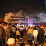 27.08.2020 Kielce. Otwarcie dworca autobusowego. Pokaz „światło i dźwięk” / Wiktor Taszłow / Radio Kielce