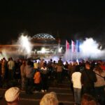 27.08.2020 Kielce. Otwarcie dworca autobusowego. Pokaz „światło i dźwięk” / Wiktor Taszłow / Radio Kielce