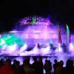 27.08.2020 Kielce. Otwarcie dworca autobusowego. Pokaz „światło i dźwięk” / Wiktor Taszłow / Radio Kielce