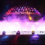 27.08.2020 Kielce. Otwarcie dworca autobusowego. Pokaz „światło i dźwięk” / Wiktor Taszłow / Radio Kielce