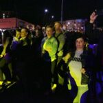 27.08.2020 Kielce. Otwarcie dworca autobusowego. Pokaz „światło i dźwięk” / Wiktor Taszłow / Radio Kielce