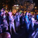 27.08.2020 Kielce. Otwarcie dworca autobusowego. Pokaz „światło i dźwięk” / Wiktor Taszłow / Radio Kielce