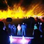 27.08.2020 Kielce. Otwarcie dworca autobusowego. Pokaz „światło i dźwięk” / Wiktor Taszłow / Radio Kielce