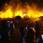 27.08.2020 Kielce. Otwarcie dworca autobusowego. Pokaz „światło i dźwięk” / Wiktor Taszłow / Radio Kielce