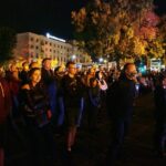 27.08.2020 Kielce. Otwarcie dworca autobusowego. Pokaz „światło i dźwięk” / Wiktor Taszłow / Radio Kielce