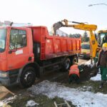 21.01.2021. Kielce. Awaria wodociągu na osiedlu Dąbrowa / Wiktor Taszłow / Radio Kielce