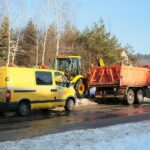 21.01.2021. Kielce. Awaria wodociągu na osiedlu Dąbrowa / Wiktor Taszłow / Radio Kielce