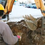 21.01.2021. Kielce. Awaria wodociągu na osiedlu Na Stoku / Wiktor Taszłow / Radio Kielce