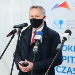 04.12.2020. Kielce. Szpital tymczasowy w Targach Kielce. Na zdjęciu: Zbigniew Koniusz - wojewoda świętokrzyski / Wiktor Taszłow / Radio Kielce