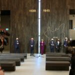 22.01.2021. Michniów. Wizyta wicepremiera Piotra Glińskiego w Mauzoleum Martyrologii Wsi Polskiej. Na zdjęciu (od lewej): Andrzej Bętkowski - marszałek województwa świętokrzyskiego, Piotr Gliński - wicepremier; minister kultury, dziedzictwa narodowego i sportu, Anna Krupka - wiceminister sportu, Krzysztof Lipiec - poseł, Agata Wojtyszek - poseł, Mateusz Szpytma – zastępca prezesa Instytutu Pamięci Narodowej, Krzysztof Słoń - senator / Wiktor Taszłow / Radio Kielce