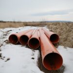 23.01.2021. Łagów. Działki, które gmina sprzedaje pod budowę osiedla domków jednorodzinnych / Wiktor Taszłow / Radio Kielce