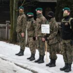 24.01.2021. Białogon. Marsz Pamięci upamiętniający 158. rocznicę wybuchu powstania styczniowego / Wiktor Taszłow / Radio Kielce