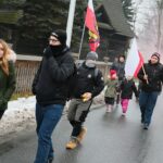 24.01.2021. Białogon. Marsz Pamięci upamiętniający 158. rocznicę wybuchu powstania styczniowego / Wiktor Taszłow / Radio Kielce