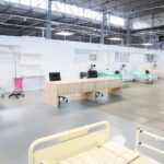 04.12.2020. Kielce. Szpital tymczasowy w Targach Kielce / Wiktor Taszłow / Radio Kielce