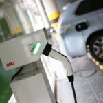 25.01.2021. Kielce. Stacja ładowania pojazdów elektrycznych / Wiktor Taszłow / Radio Kielce