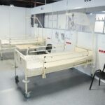 04.12.2020. Kielce. Szpital tymczasowy w Targach Kielce / Wiktor Taszłow / Radio Kielce