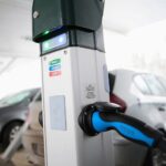 25.01.2021. Kielce. Stacja ładowania pojazdów elektrycznych / Wiktor Taszłow / Radio Kielce