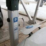 25.01.2021. Kielce. Stacja ładowania pojazdów elektrycznych / Wiktor Taszłow / Radio Kielce