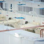 04.12.2020. Kielce. Szpital tymczasowy w Targach Kielce / Wiktor Taszłow / Radio Kielce