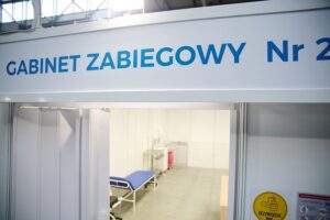 04.12.2020. Kielce. Szpital tymczasowy w Targach Kielce / Wiktor Taszłow / Radio Kielce