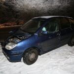 25.01.2021. Cedzyna. Zderzenie dwóch samochodów osobowych / Wiktor Taszłow / Radio Kielce