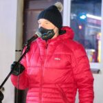 26.01.2021. Ciekoty. Przekazanie nowego wozu strażakom. Na zdjęciu: Tomasz Lato - wójt Masłowa / Wiktor Taszłow / Radio Kielce