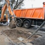 27.01.2021. Kielce. Awaria wodociągu na skrzyżowaniu ulic Marszałkowskiej i Wiśniowej / Wiktor Taszłow / Radio Kielce