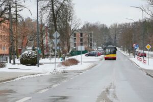 27.012021. Kielce. Ulica Szczepaniaka / Wiktor Taszłow / Radio Kielce