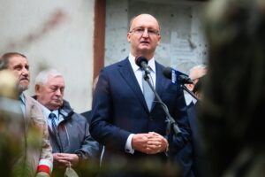 17.09.2020. Kielce. 81. rocznica agresji sowieckiej na Polskę. Na zdjęciu: Piotr Wawrzyk - wiceminister spraw zagranicznych / Wiktor Taszłow / Radio Kielce