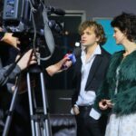 17.12.2020. Kielce. Próba do spektaklu "Wiosenna bujność traw". Na zdjęciu (od prawej): Wiktoria Golańska - aktor, Jakub Gola - aktorka / Wiktor Taszłow / Radio Kielce