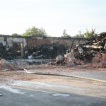 25.08.2020. Kielce. Zgliszcza marketu Lidl przy ulicy Piekoszowskiej / Wiktor Taszłow / Radio Kielce