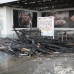 25.08.2020. Kielce. Zgliszcza marketu Lidl przy ulicy Piekoszowskiej / Wiktor Taszłow / Radio Kielce