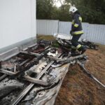 25.08.2020. Kielce. Zgliszcza marketu Lidl przy ulicy Piekoszowskiej / Wiktor Taszłow / Radio Kielce