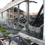 25.08.2020. Kielce. Zgliszcza marketu Lidl przy ulicy Piekoszowskiej / Wiktor Taszłow / Radio Kielce