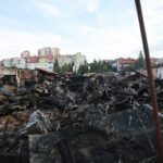 25.08.2020. Kielce. Zgliszcza marketu Lidl przy ulicy Piekoszowskiej / Wiktor Taszłow / Radio Kielce