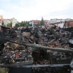 25.08.2020. Kielce. Zgliszcza marketu Lidl przy ulicy Piekoszowskiej / Wiktor Taszłow / Radio Kielce