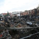 25.08.2020. Kielce. Zgliszcza marketu Lidl przy ulicy Piekoszowskiej / Wiktor Taszłow / Radio Kielce